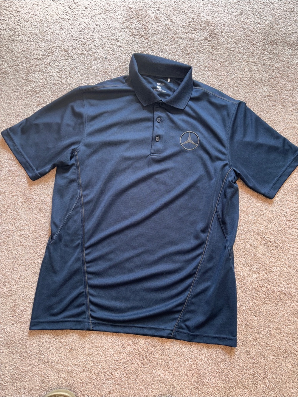 Mercedes Polo Shirt Navy Blue L
